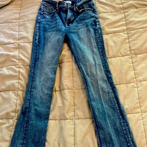 Vigoss medium wash denim, straight leg